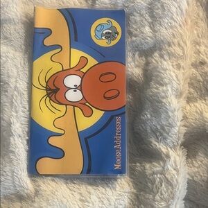 Moose Address Book - Blue and Orange